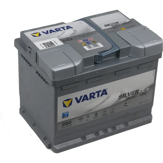 Varta Akü Silver Dynamic Agm Start Stop 12V 60 Amper D52 Cca 680EN